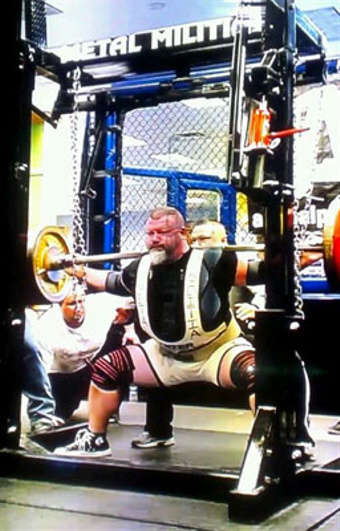 Bill Crawford in METAL MILITIA SSQUAT RACK FOR SALE